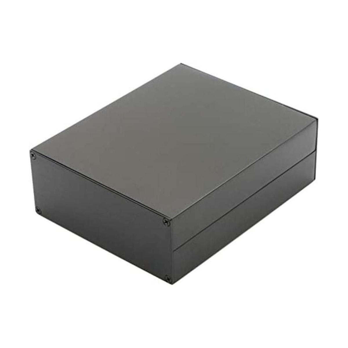 JIUWU Caja de aluminio de 4.921 x 2.008 x 5.906 in caja