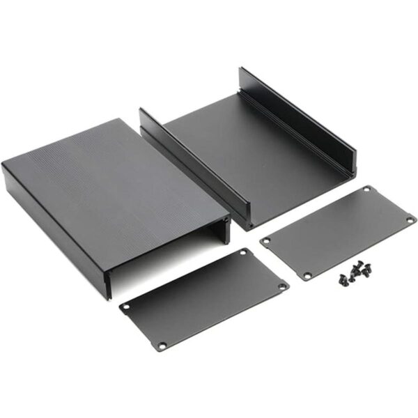 JIUWU Caja electrónica de aluminio para proyectos de