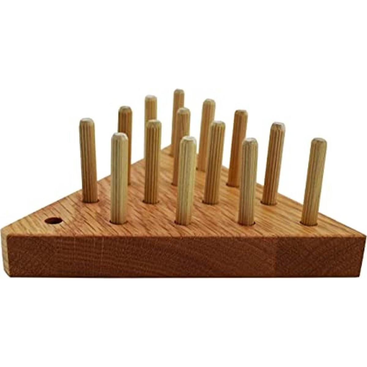 Juego de peldaños de madera de roble macizo triángulo