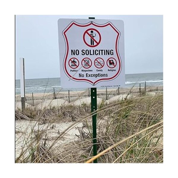 SmartSign 10 x 10 inch No Soliciting No Politics No_3