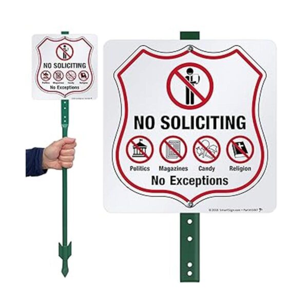 SmartSign 10 x 10 inch No Soliciting No Politics No_2