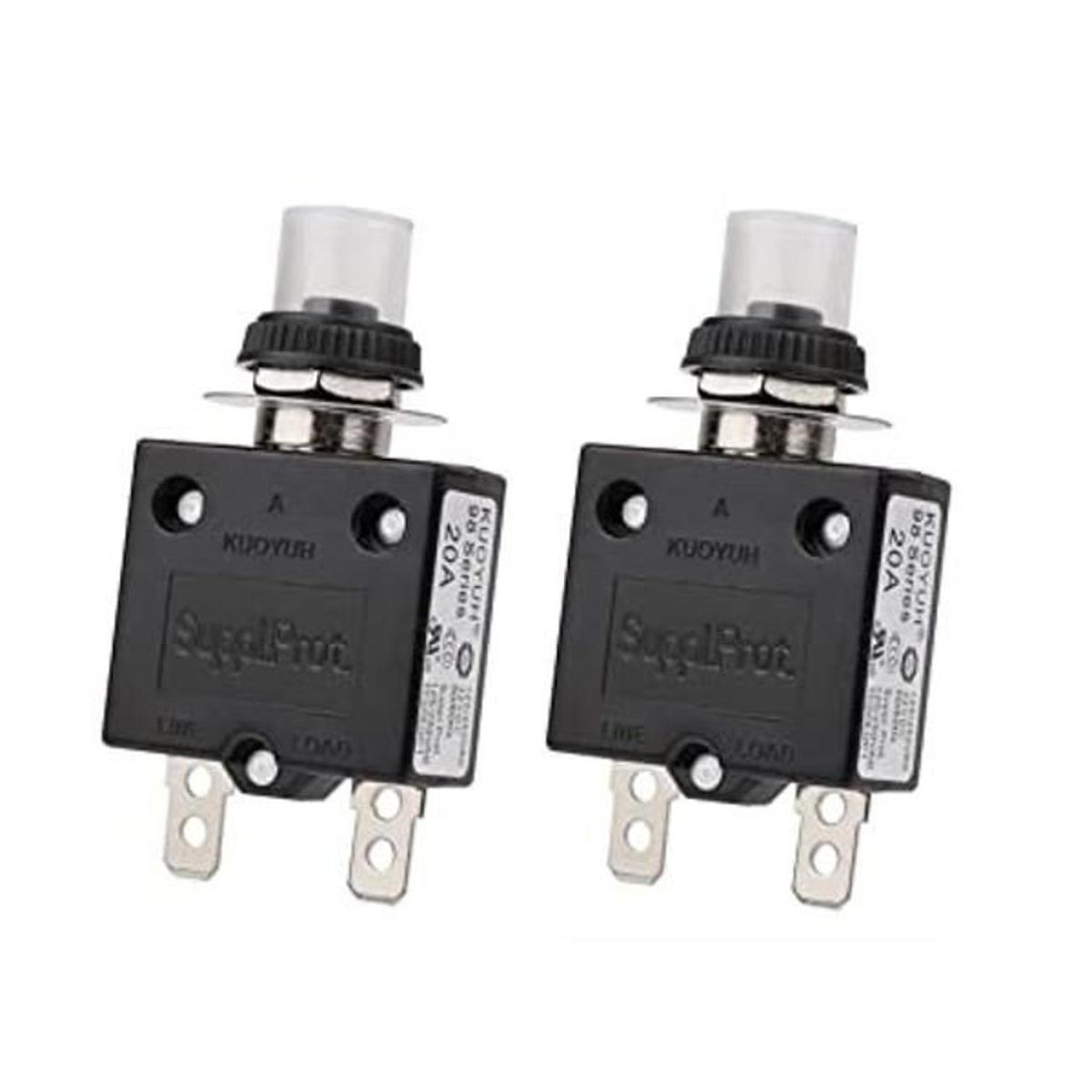 Clyxgs 9820A Protector de sobrecarga botón de presión de