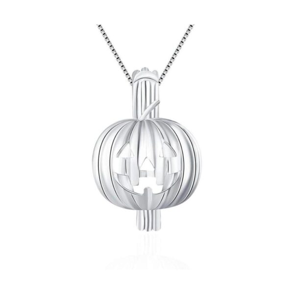 LGSY Colgantes de jaula de perlas de calabaza de plata de_1