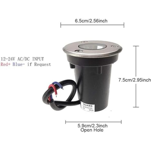 QUANS Luz LED de bajo voltaje de 3 W 12 V 24 V CA para_5