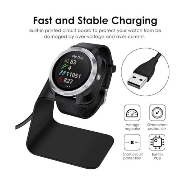EZCO Base de carga compatible con Garmin Vivoactive 3 4_2