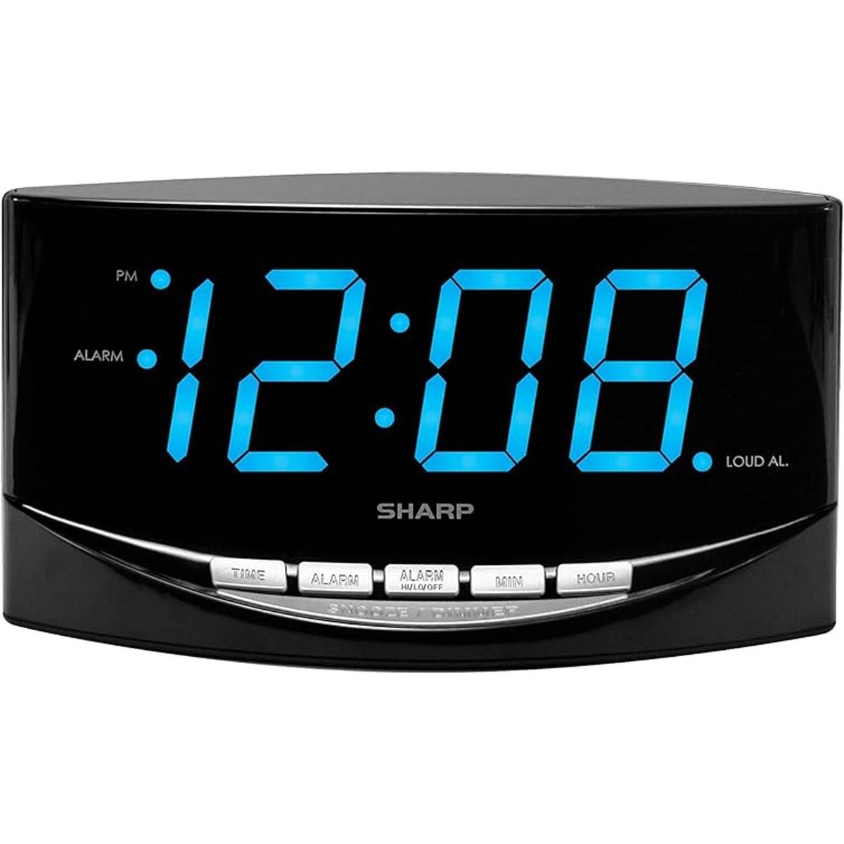 SHARP Reloj despertador fácil de ver con números gigantes