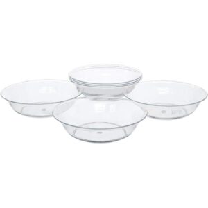 Plato para tarta de acrílico transparente profundo plato