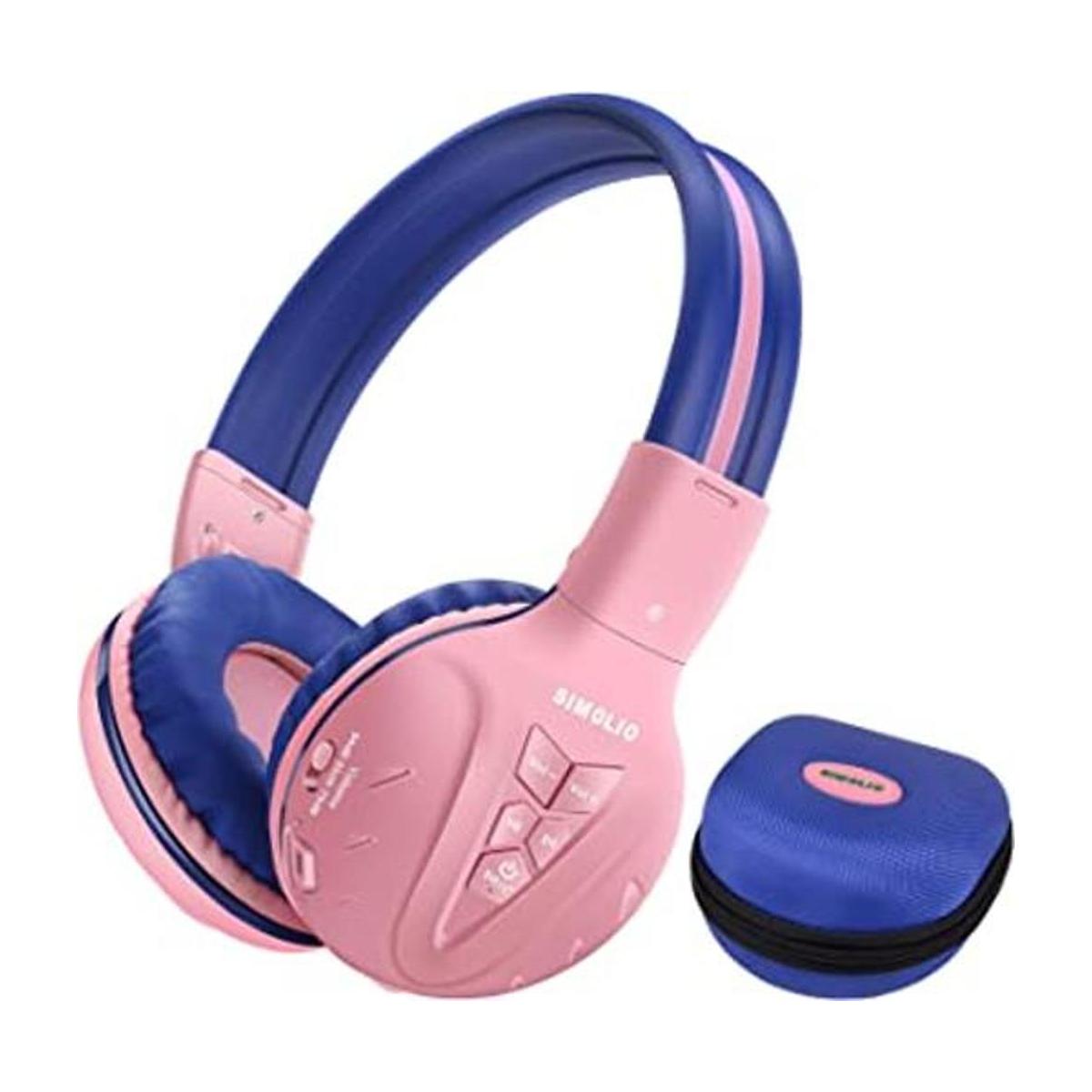 SIMOLIO Auriculares Bluetooth para niños con volumen