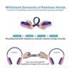 SIMOLIO Auriculares Bluetooth para niños con volumen_3