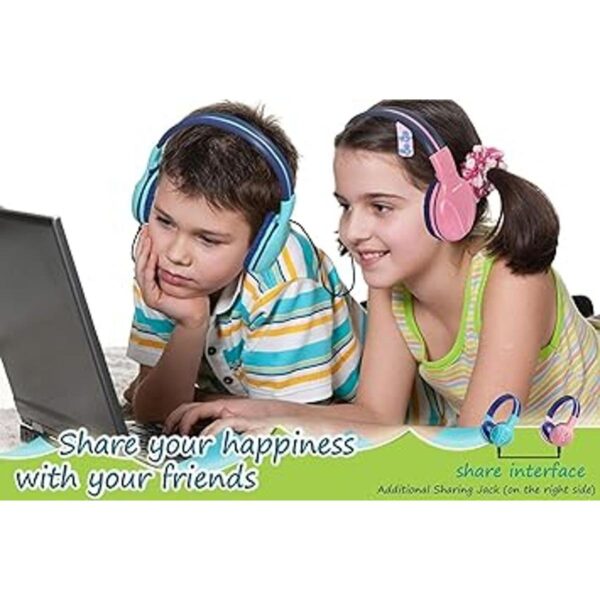 SIMOLIO Auriculares Bluetooth para niños con volumen_6