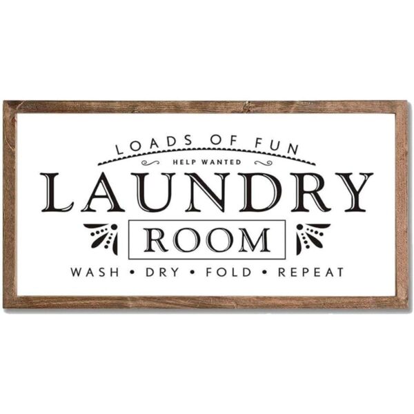 Letreros de lavandería para decoración del hogar un_1