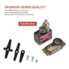 4 unids MG90S 0.32 oz servo motor micro metal engranaje