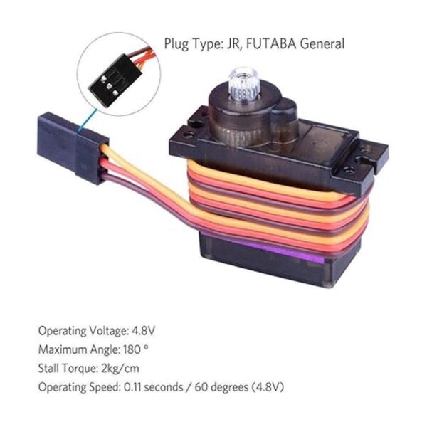 4 unids MG90S 0.32 oz servo motor micro metal engranaje