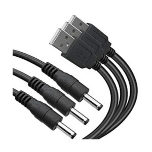 Paquete de 3 cables de alimentación USB a CC de 0.138 in x_1