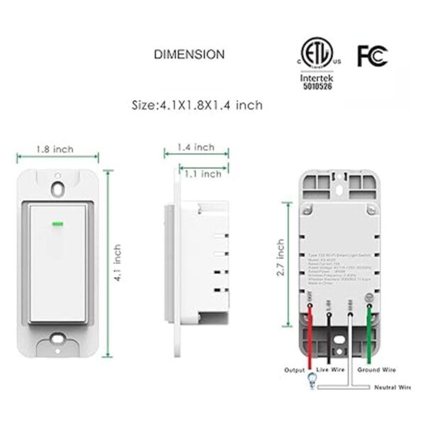 Lesim Interruptor de luz inteligente