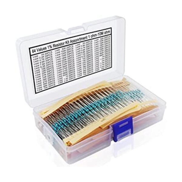 Kit de resistencia de 1280 piezas 64 valores 1 de