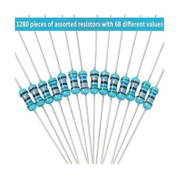 Kit de resistencia de 1280 piezas 64 valores 1 de
