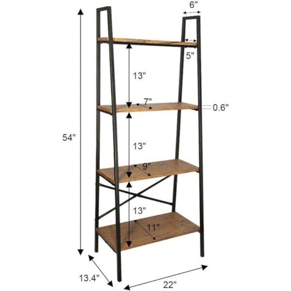 Blissun Estante de escalera estantería de 4 niveles_3