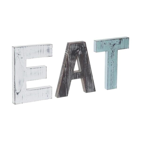 MyGift Letrero EAT para decoración de cocina multicolor_1