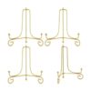 LIONWEI LIONWELI Soporte de placa de hierro dorado de 6