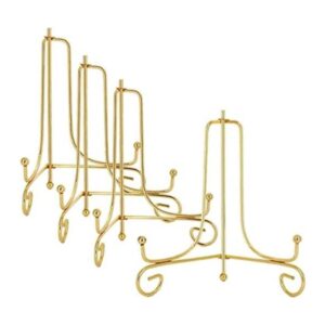 LIONWEI LIONWELI Soporte de placa de hierro dorado de 6
