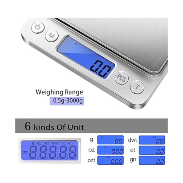 Báscula digital de cocina de Fuzion 105.82 oz0.1 g