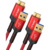 Cable micro USB 3.0 1 pie 3.3 pies JSAUX USB 3.0_1