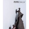 Pipe Decor Juego de ganchos para toallas y ropa
