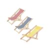 KODORIA 3 piezas de silla de playa plegable en miniatura_1