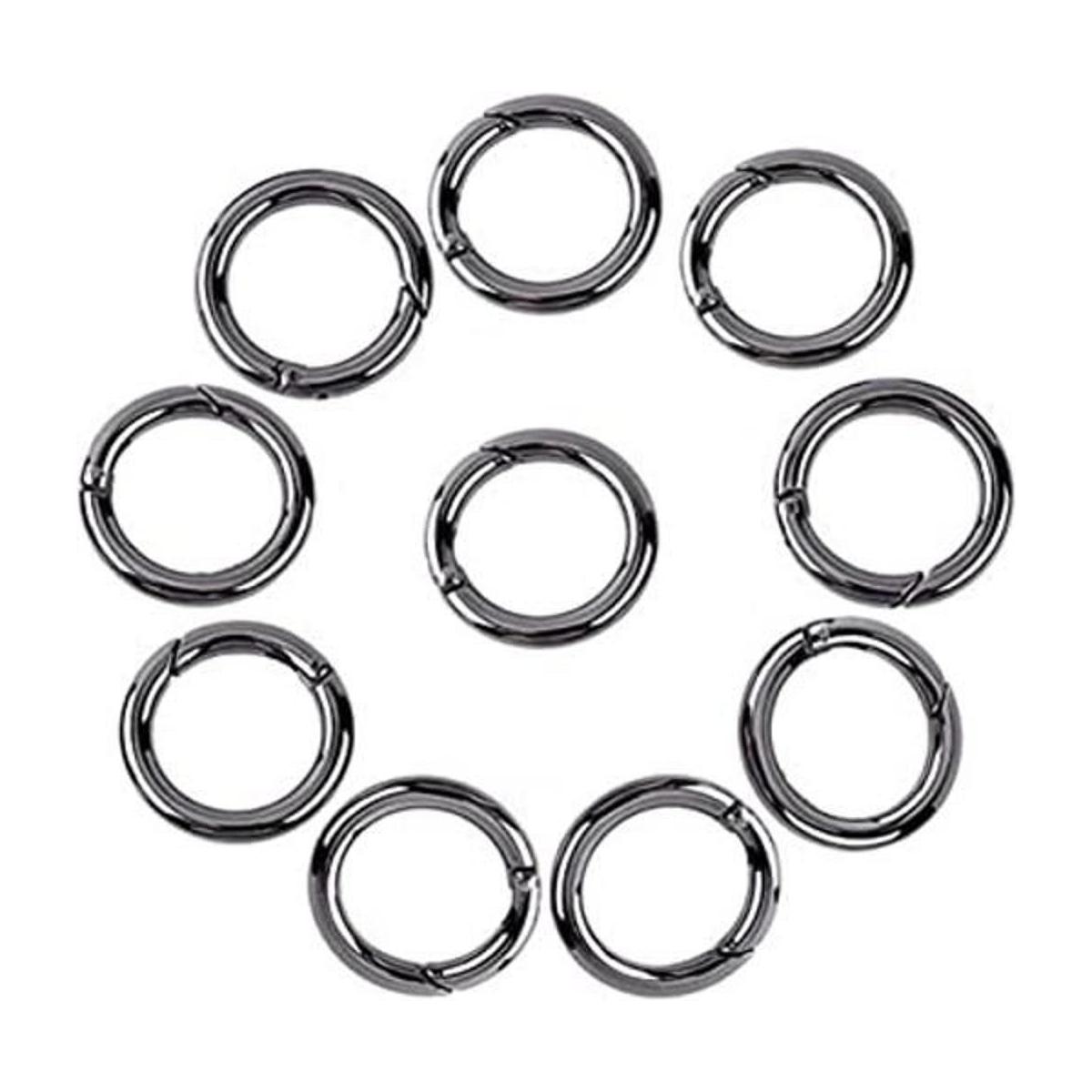Onwon 20 piezas mosquetones anillos aleación de zinc