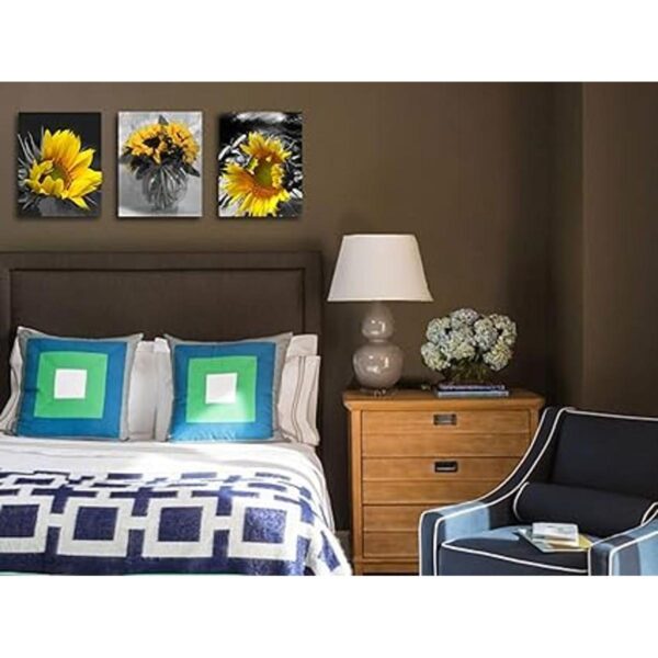 Ardemy Lienzo con diseño de girasol para pared diseño de