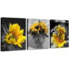 Ardemy Lienzo con diseño de girasol para pared diseño de