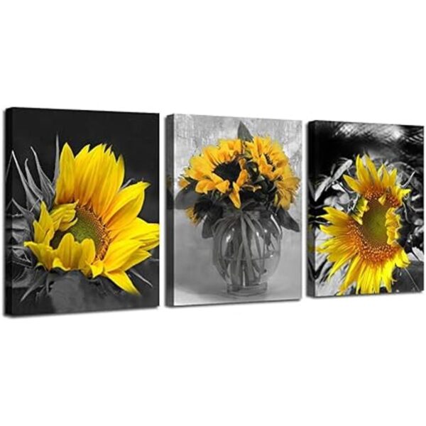 Ardemy Lienzo con diseño de girasol para pared diseño de