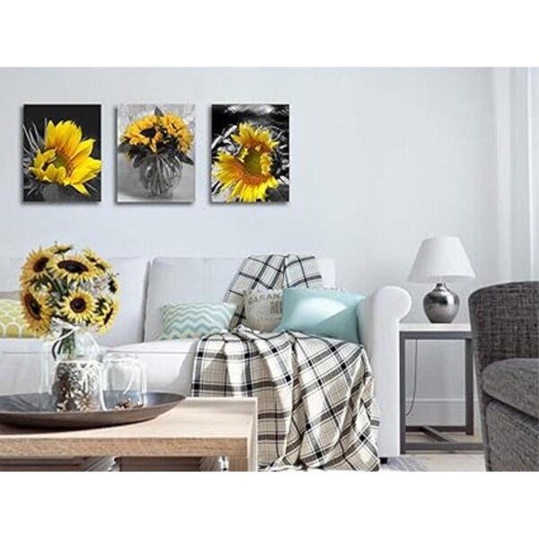 Ardemy Lienzo con diseño de girasol para pared diseño de