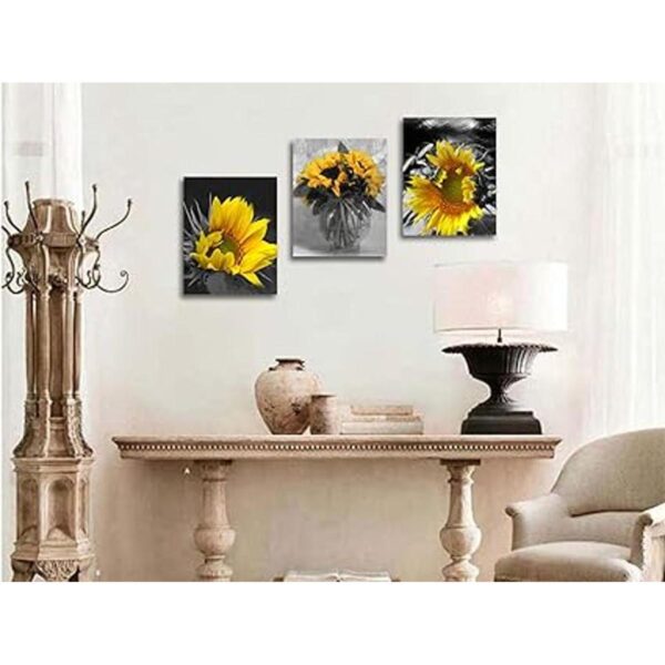 Ardemy Lienzo con diseño de girasol para pared diseño de