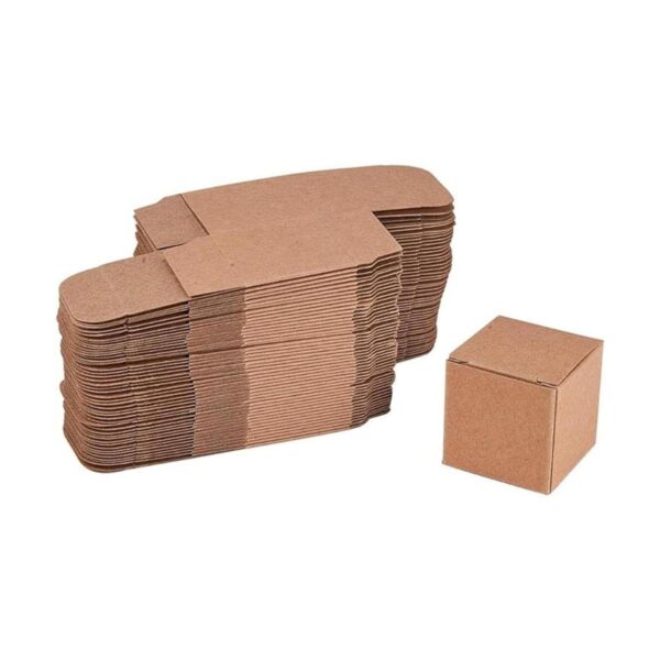 BENECREAT 50 cajas de regalo de papel marrón cajas de