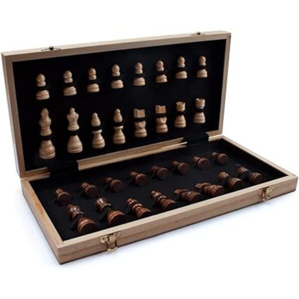 GSE Juego de ajedrez de madera de 15 x 15 pulgadas juego_6
