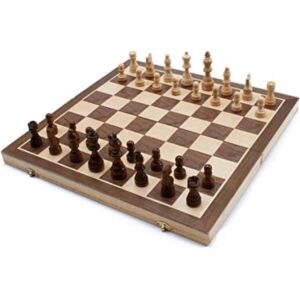 GSE Juego de ajedrez de madera de 15 x 15 pulgadas juego_1