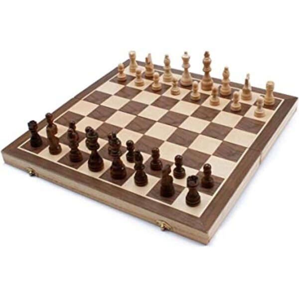 GSE Juego de ajedrez de madera de 15 x 15 pulgadas juego_1