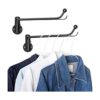 Mkono Percha de ropa para montar en la pared con soporte