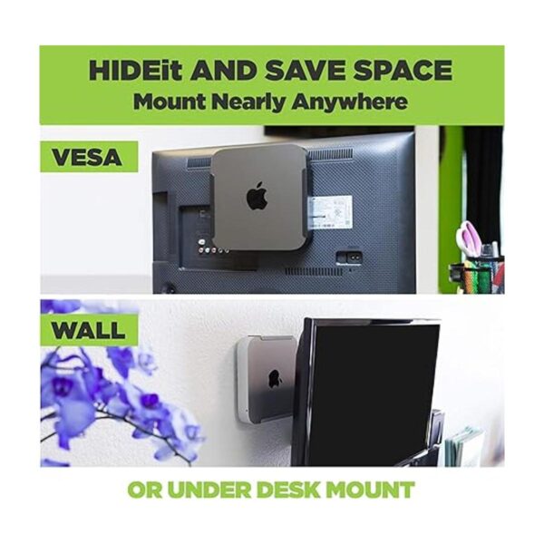 HIDEit Mounts Soporte MiniU para Mac Mini patentado en_2