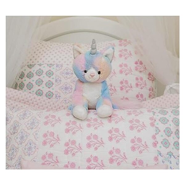 GUND Rainbow Shimmer Caticorn Gato de peluche de_2