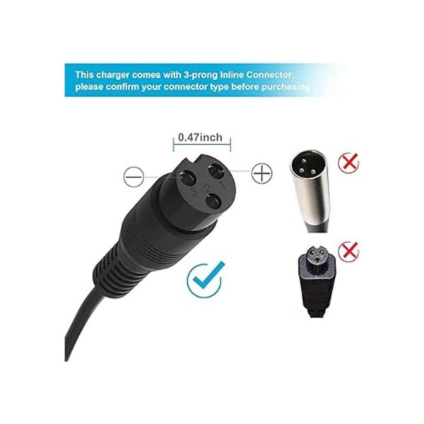 Cargador de batería de scooter de 24 V para Razor MX350_5