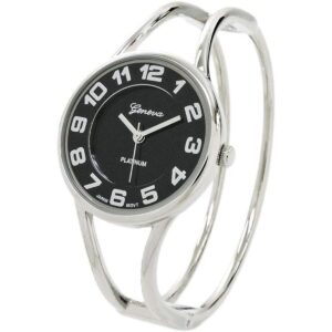 STC Reloj de pulsera de metal con doble banda de metal y_1