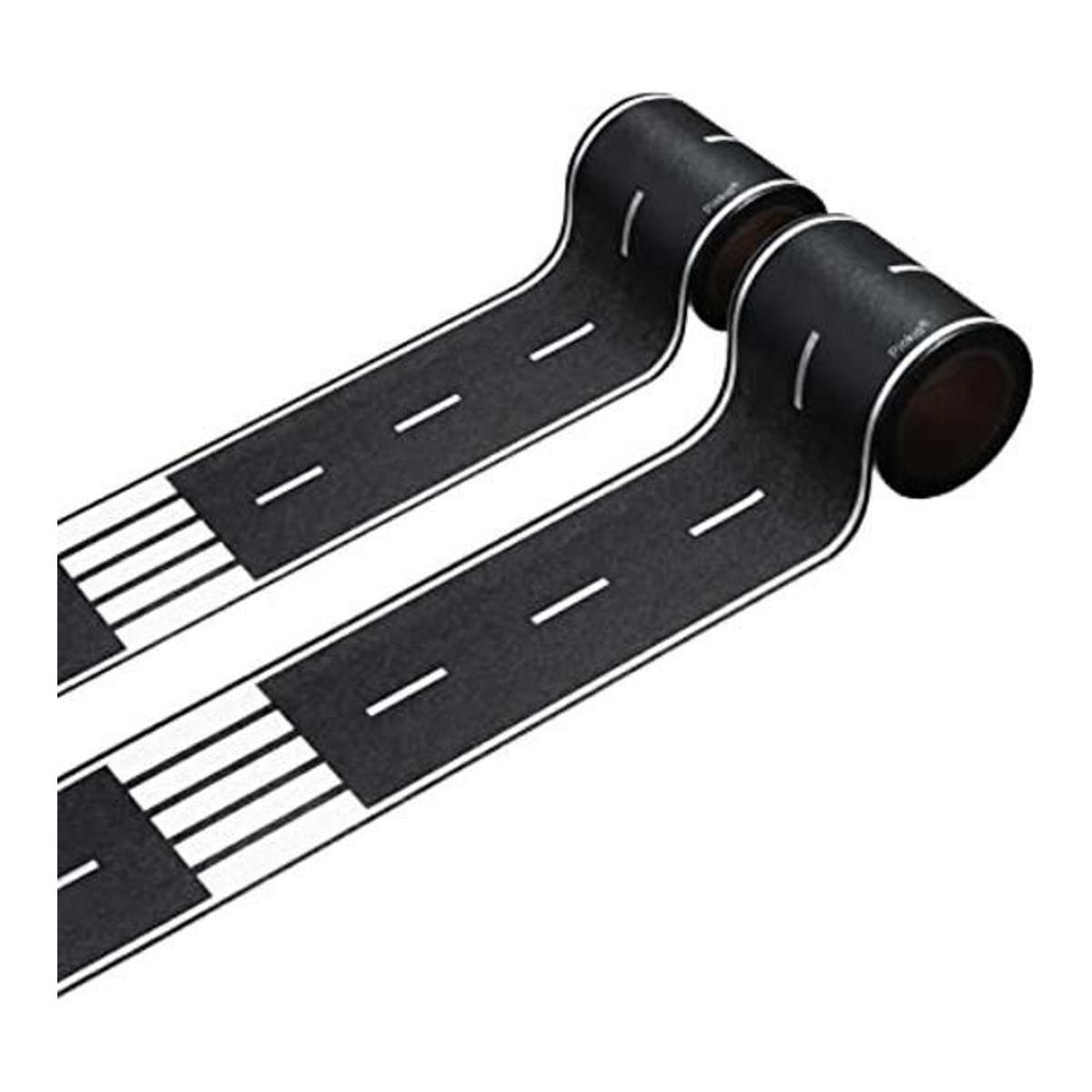 Piokio 2 rollos de cinta negra para pista de carretera