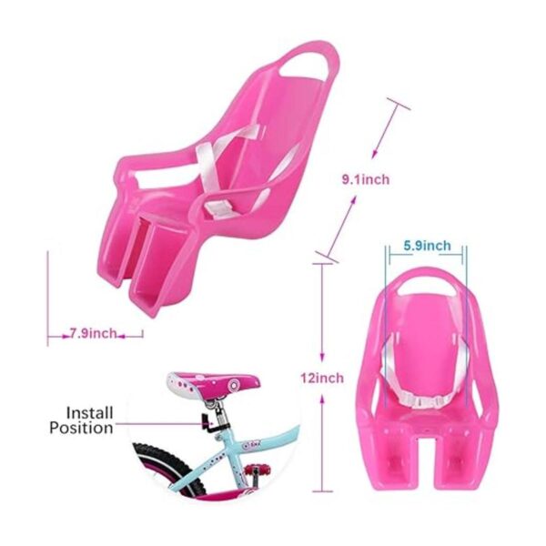 DRBIKE Asiento de bicicleta para bebé con calcomanías