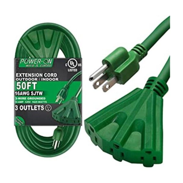 Kasonic Cable de extensión de 50 pies con 3 tomas_1