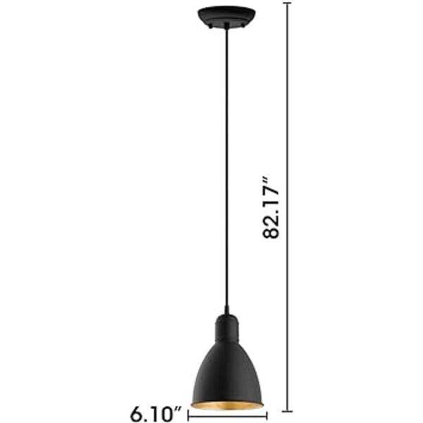 EGLO Priddy Lámpara colgante de 1 luz con pantalla de_5