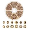 Cuentas Ph PandaHall espaciadoras tibetanas de plata