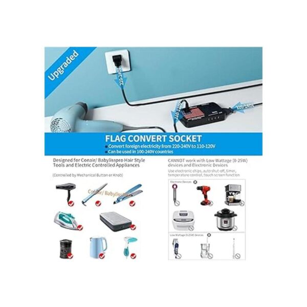 DoAce X11 Convertidor de voltaje de 2200 W convertidor_5